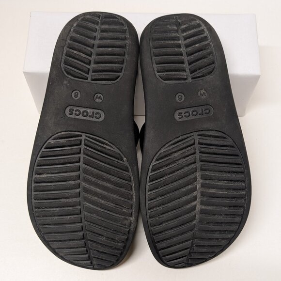 Crocs Getaway Strappy Slide Sandals in Black - Picture 11 of 16